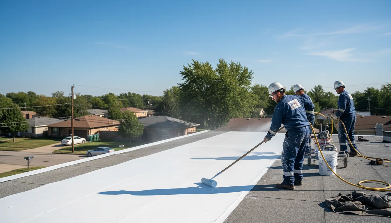 Commercial roof coating in Bay Port, MI near me